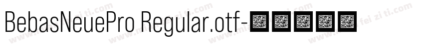 BebasNeuePro Regular.otf字体转换